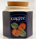 A95n Apples Coffee Jar Bandon Pottery