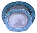 Lavender Small oval platter Bandon Pottery